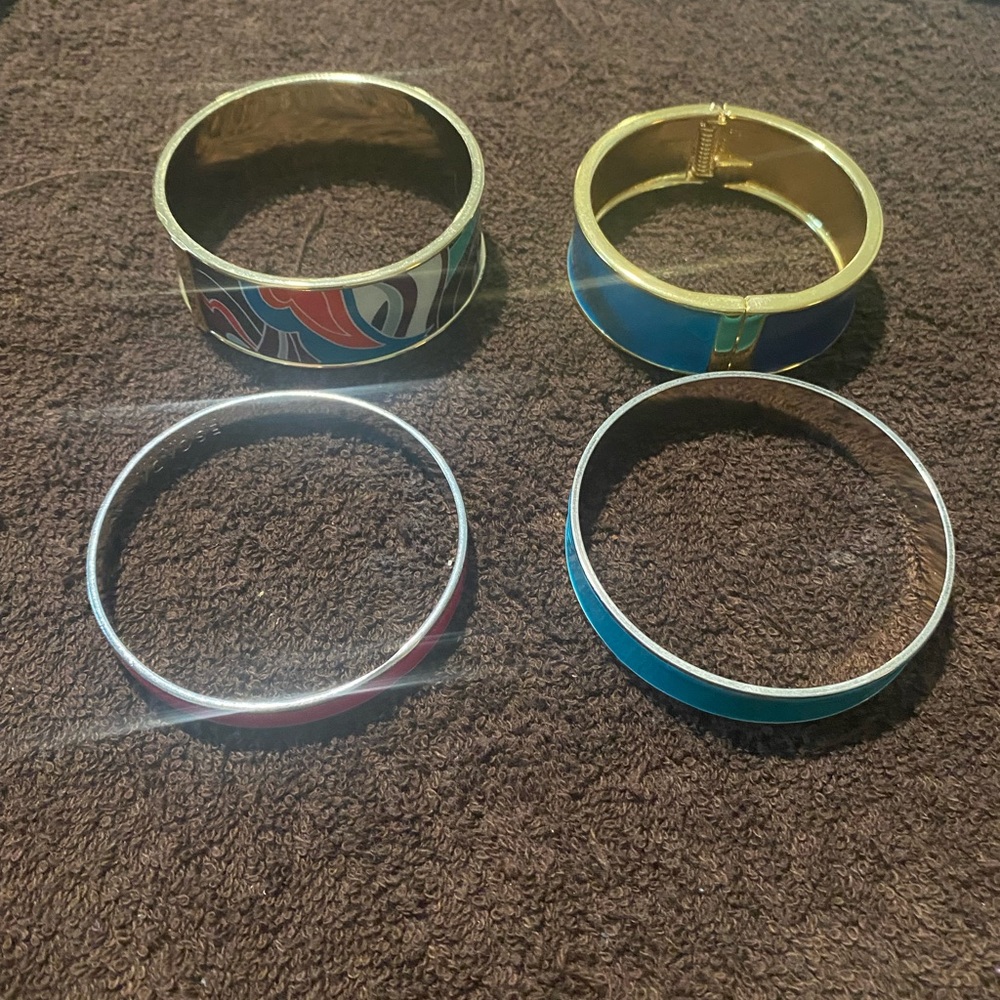 Set of Colorful Bangle Bracelets
